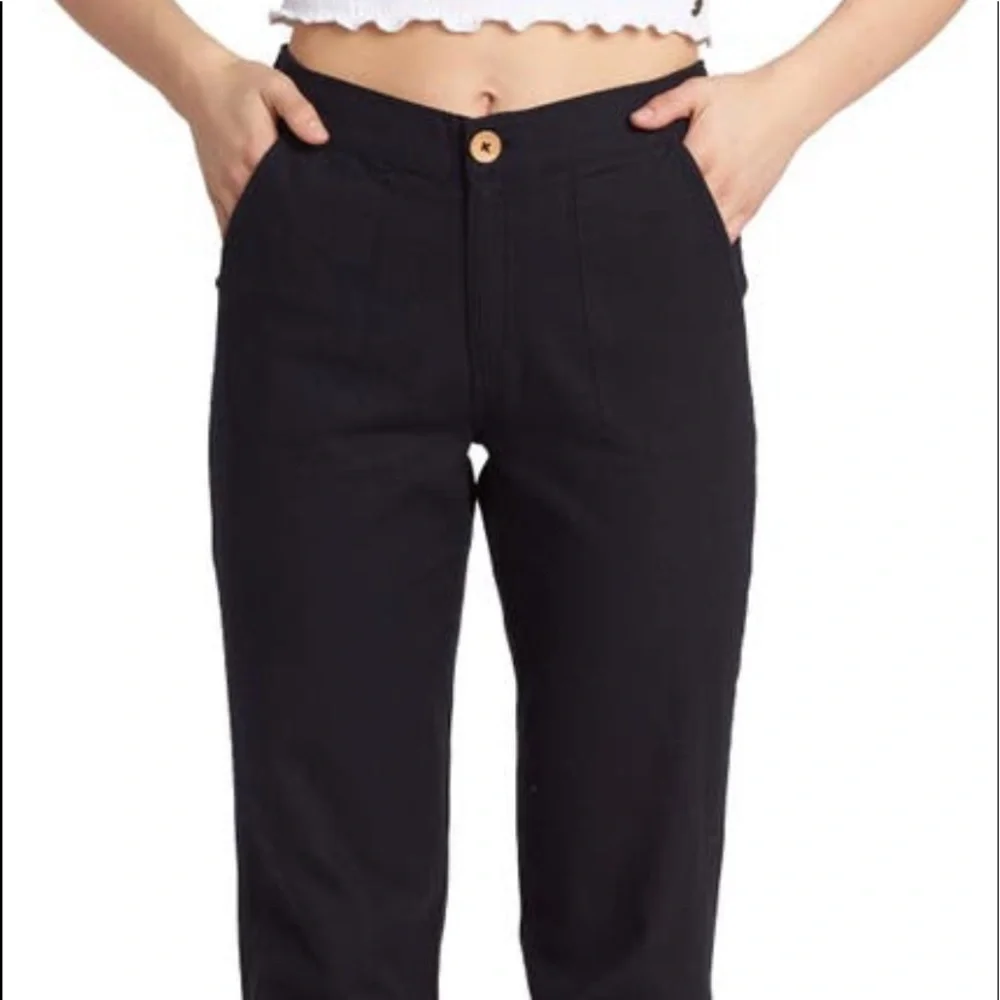 Roxy Oceanside High Waist Cotton Linen pants EUC - Picture 9 of 16